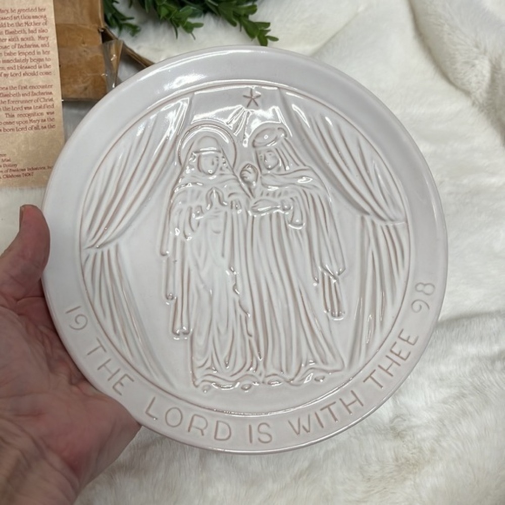 Frankoma Pottery Vintage Christmas plate